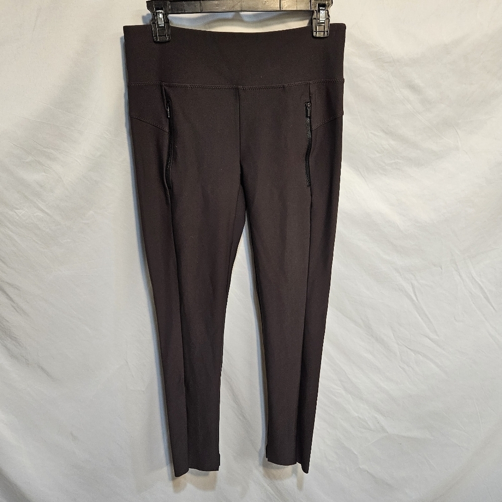Athleta Women’s Stellar Tight Black Pants Leggings Sz S Style#77262 Zipper
